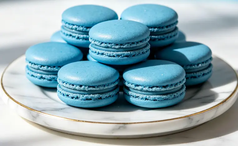 Free Blue macaron treats Image | Download at StockCake Free Blue macaron treats Image | Download at StockCake