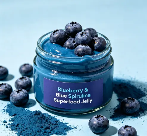 Blueberry & Blue Spirulina Superfood Jelly Blueberry & Blue Spirulina Superfood Jelly
